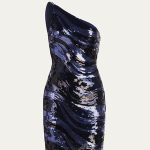 HALSTON GABRIELLA DRESS IN SEQUINS